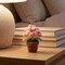Wrapables Crochet Artificial Flowers, Knitted Potted Plants For Home and Office Decoration, Forget Me Not Pink
